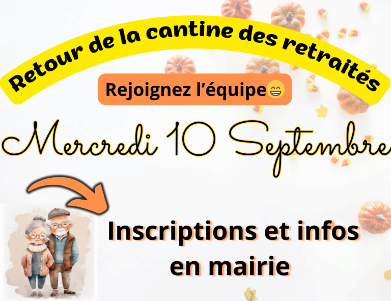 Reprise de la cantine des retraités